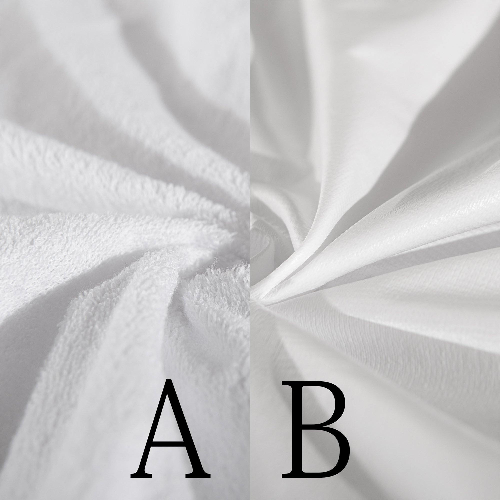 NTBAY 2 Pack Cotton Terry Waterproof Baby Crib Mattress Protectors - NTBAY