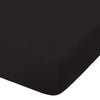 NTBAY Microfiber Crib Fitted Sheet, Cozy and Soft Solid Color Toddler Sheet Black / 28 x 52 inches - NTBAY
