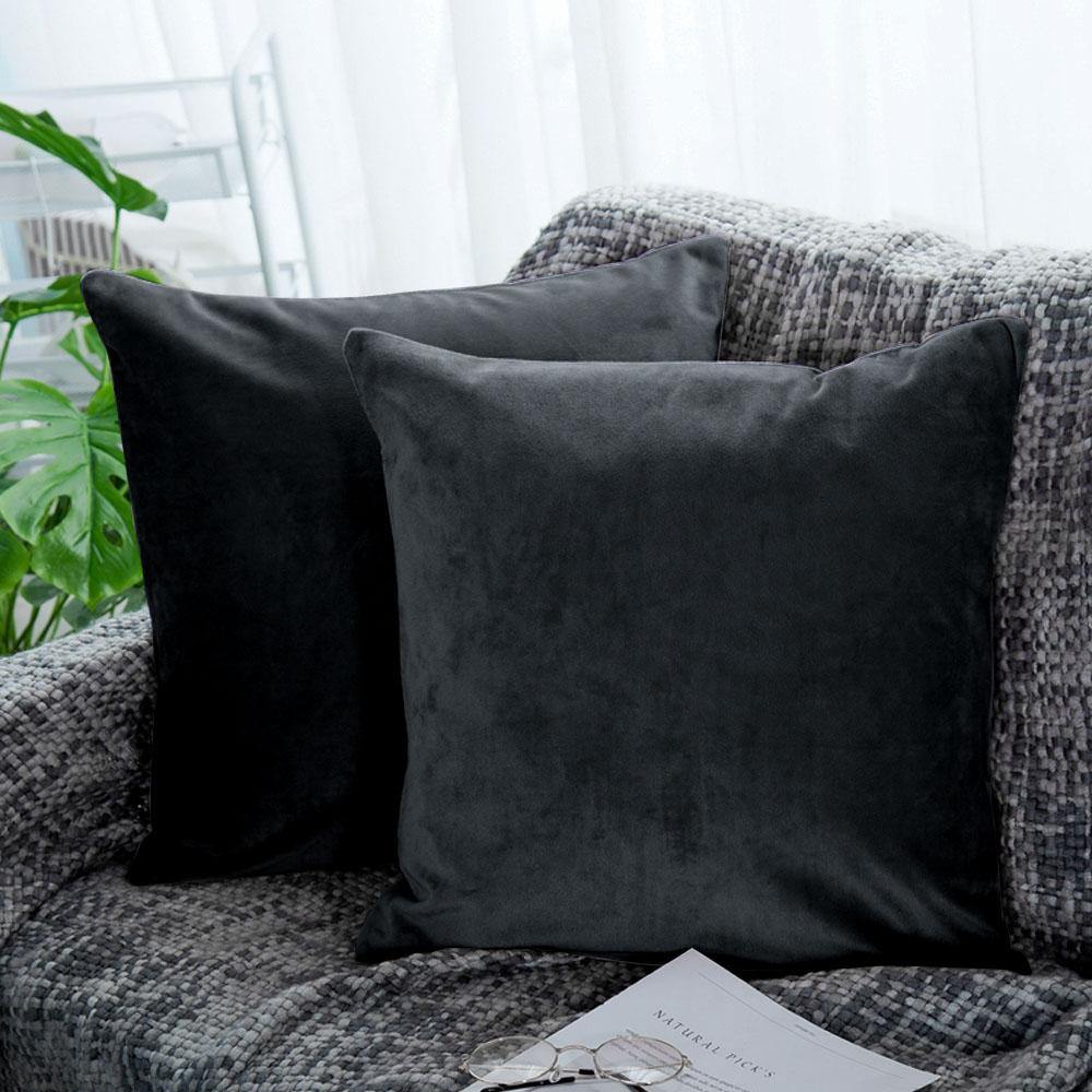 NTBAY 2 Pack Cozy Velvet Throw Pillow Cover - NTBAY