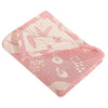 NTBAY 3 Layer Muslin Cotton Jacquard Baby Blanket Pink Animal / 30 x 40 inches - NTBAY