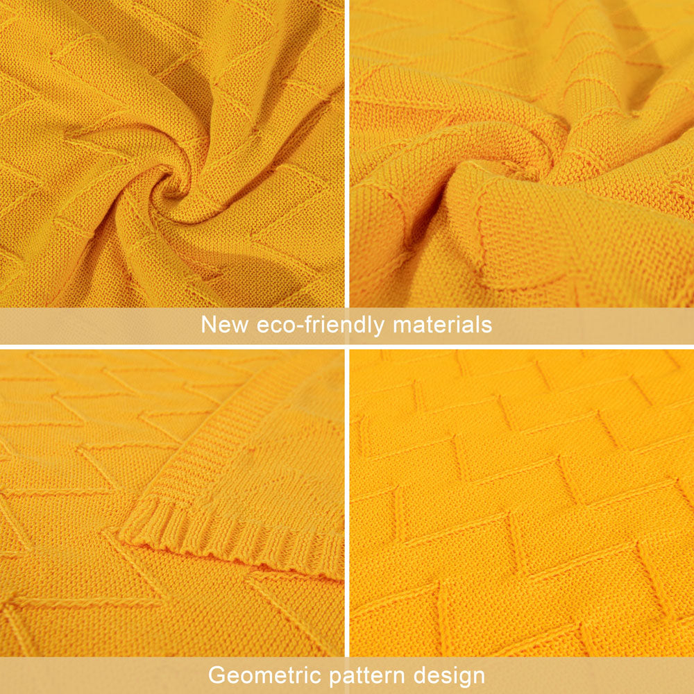 NTBAY Eco-friendly Materials Cotton Alternative 51 x 67 Inches Cable Knitted Throw Blanket - NTBAY