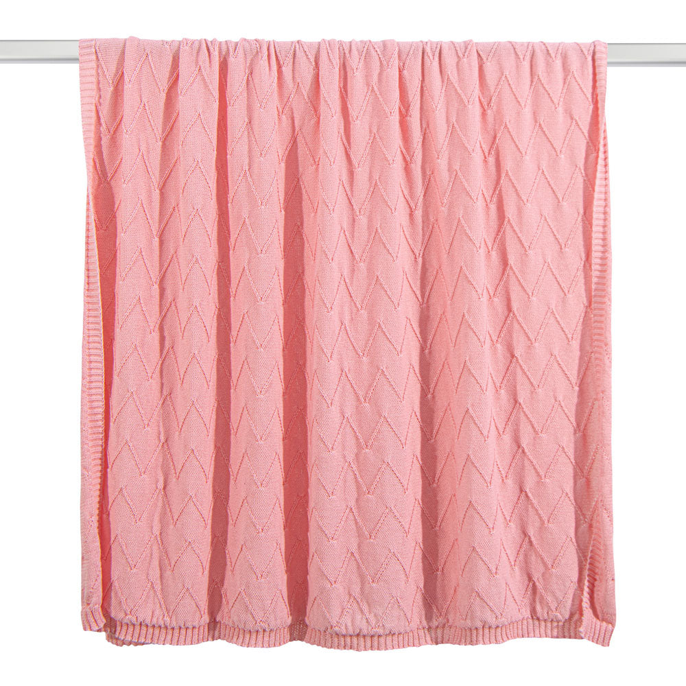 NTBAY Eco-friendly Materials Cotton Alternative 51 x 67 Inches Cable Knitted Throw Blanket - NTBAY