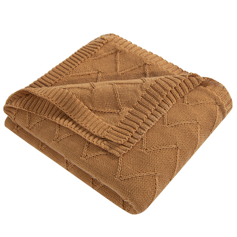 NTBAY Eco-friendly Materials Cotton Alternative 51 x 67 Inches Cable Knitted Throw Blanket - NTBAY