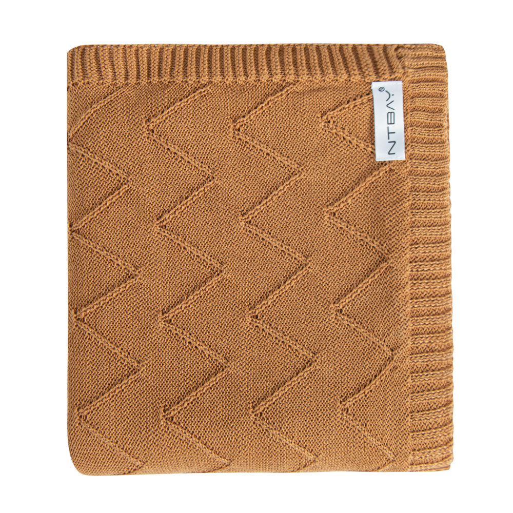 NTBAY Eco-friendly Materials Cotton Alternative 51 x 67 Inches Cable Knitted Throw Blanket - NTBAY
