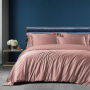 NTBAY 100% Mulberry Silk Duvet Cover Set Twin (68 x 90 inches) / Coral Pink - NTBAY