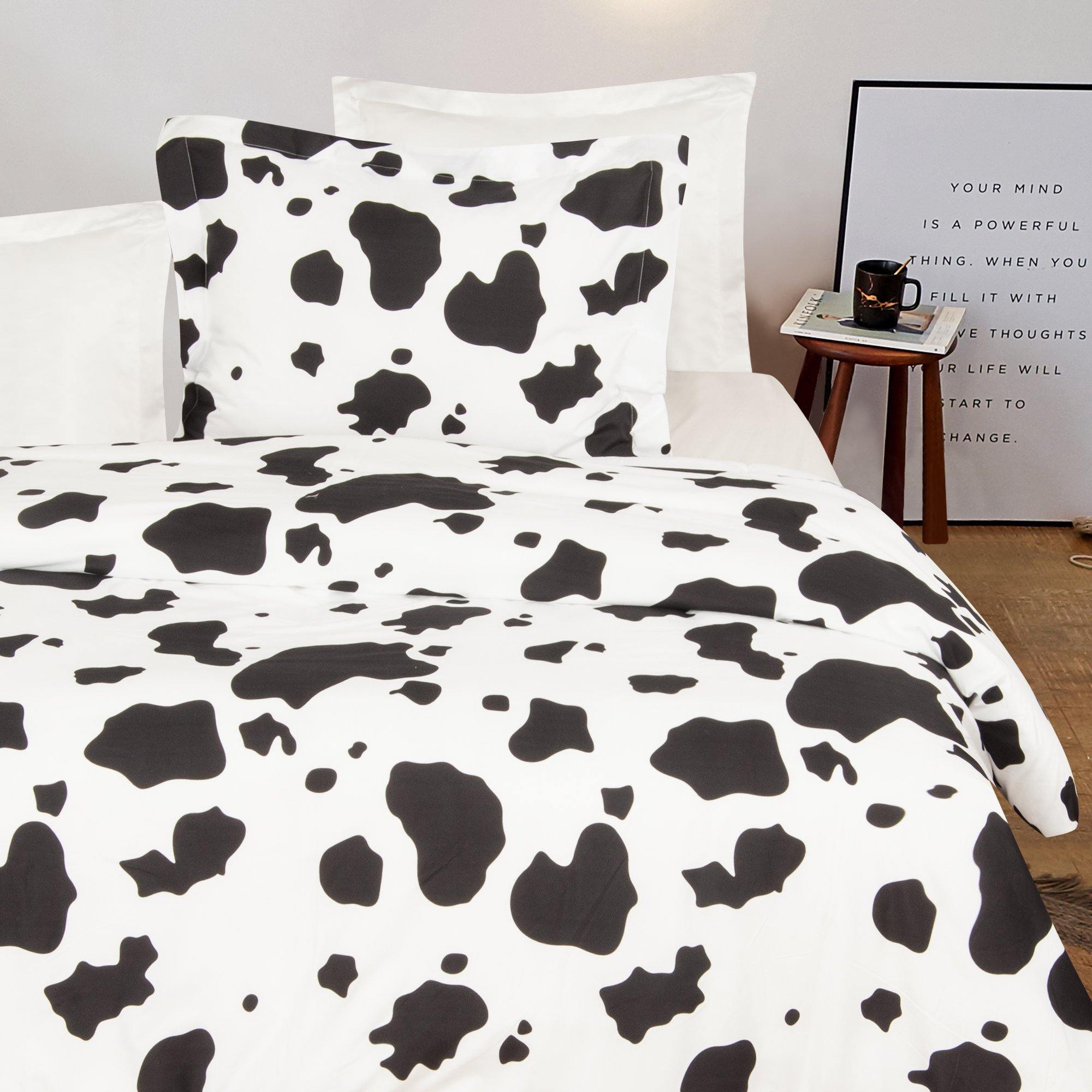Black Cow Pattern Print' Duvet Cover Bedding Set