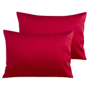 NTBAY 2 Pack 500 Thread Count Cotton Toddler Pillowcases with Envelope Closure Red / 13 x 18 inches - NTBAY
