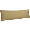 NTBAY 500 Thread Count Cotton 20 x 54 Inches Body Pillowcase with Envelope Closure 1 Pc-Body (20 x 54 inches) / Khaki - NTBAY