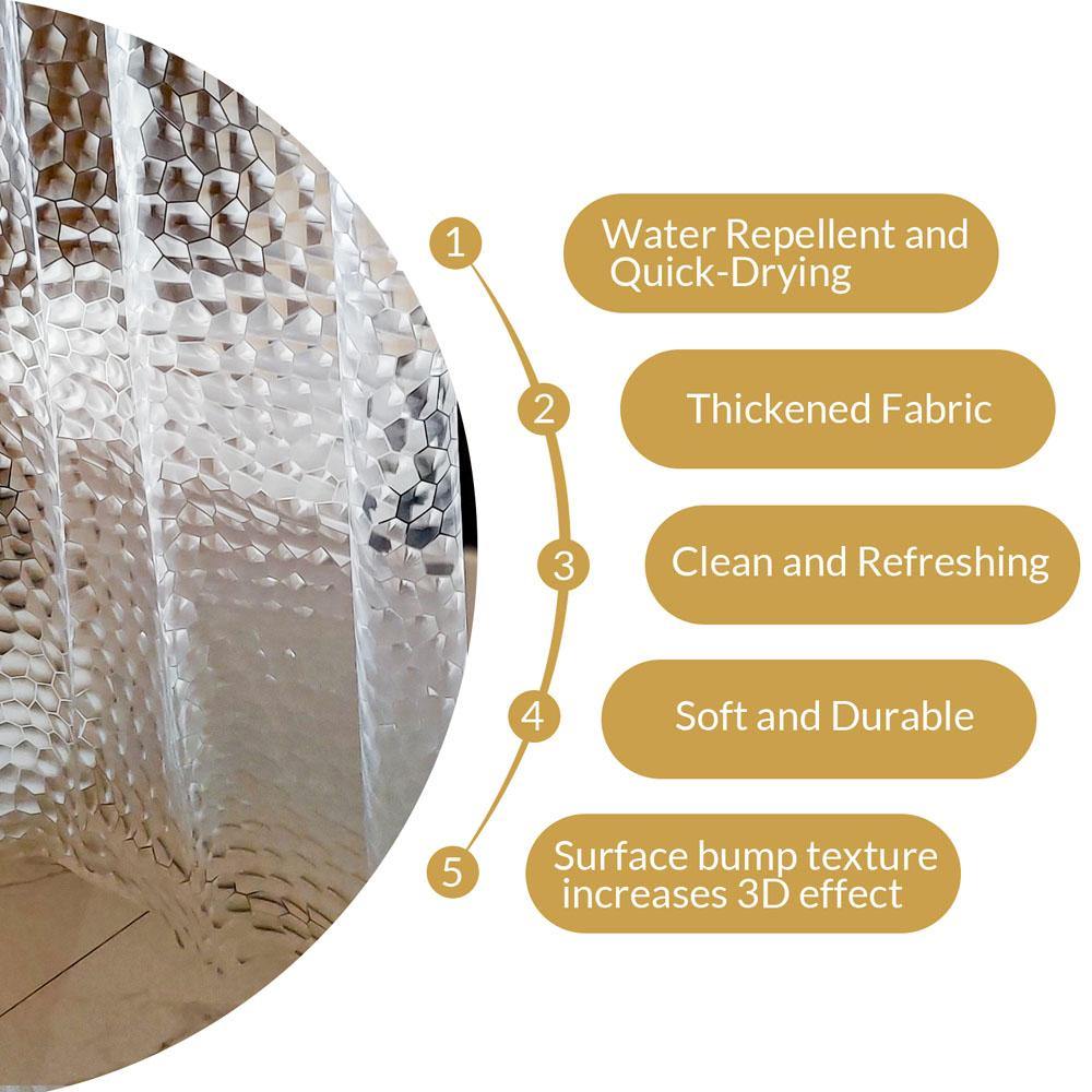 NTBAY EVA Clear Shower Curtain Liner - NTBAY