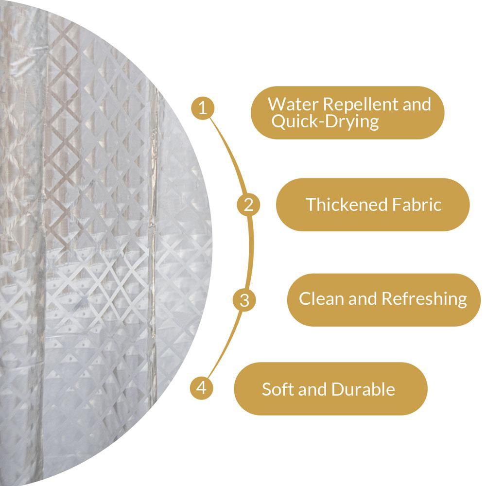NTBAY EVA Clear Shower Curtain Liner - NTBAY