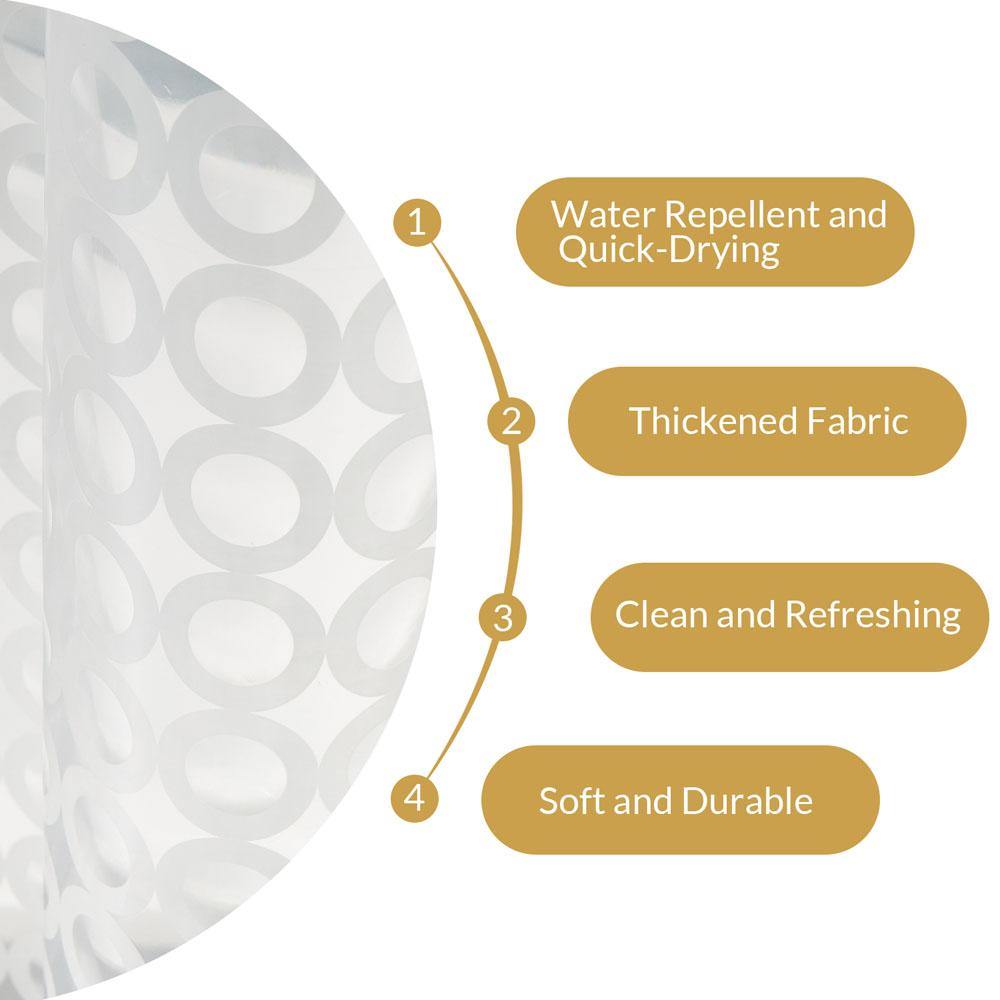 NTBAY EVA Clear Shower Curtain Liner - NTBAY