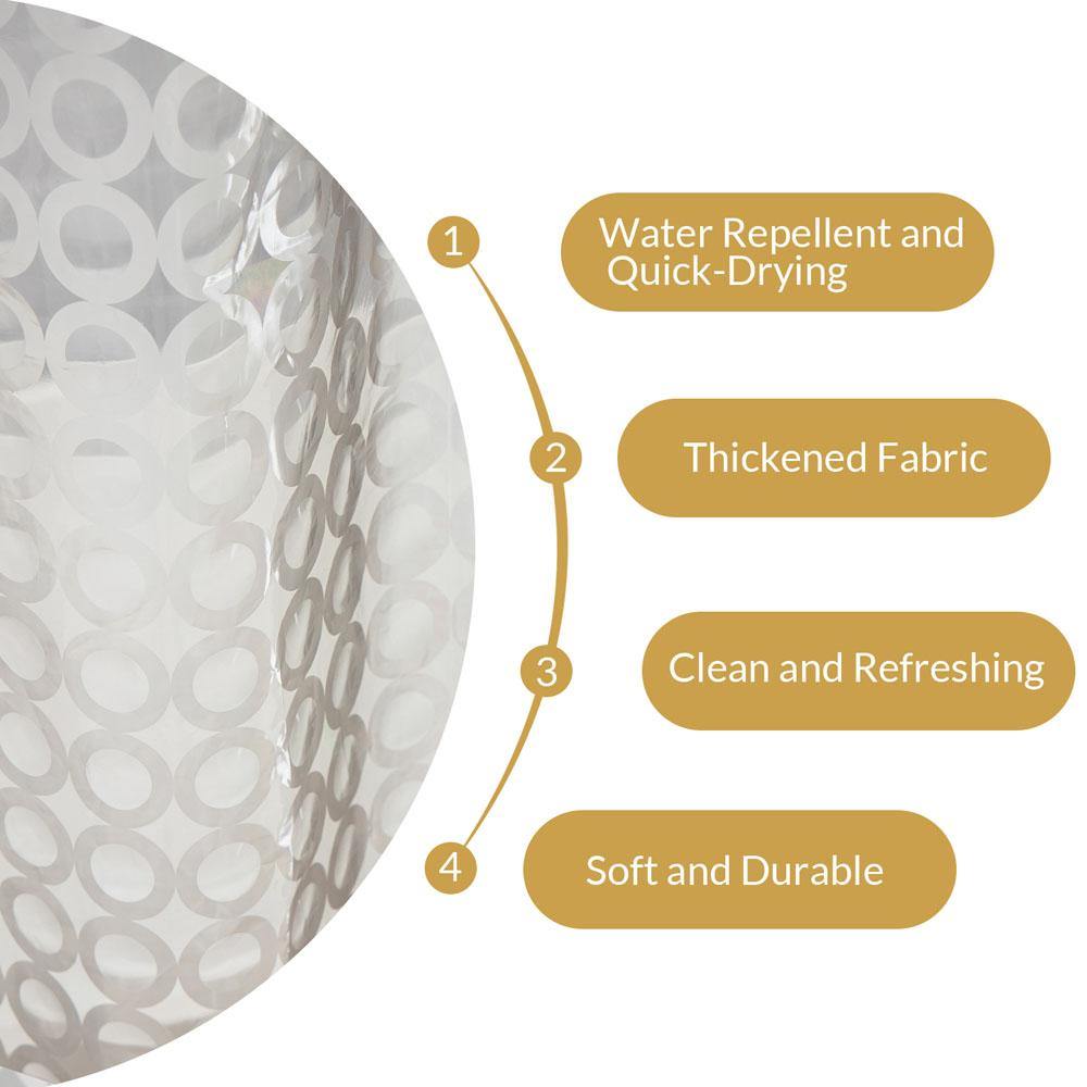 NTBAY EVA Clear Shower Curtain Liner - NTBAY