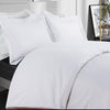 NTBAY 3 Pieces Solid Color Zipper Closure Microfiber Duvet Cover Set Queen (90 x 90 inches) / White - NTBAY